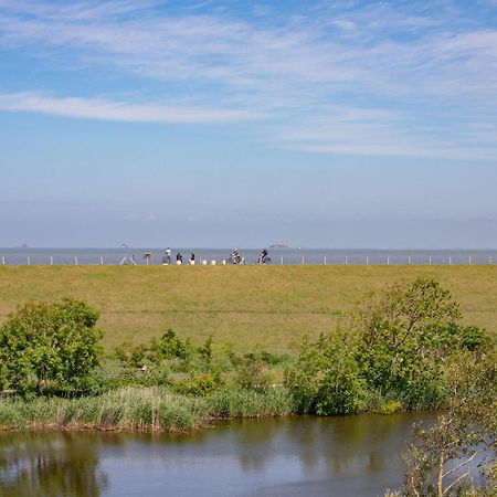 Apartment N14 Direkt Am Nordseedeich Mit Blick Auf Den See Nordstrand Exterior photo