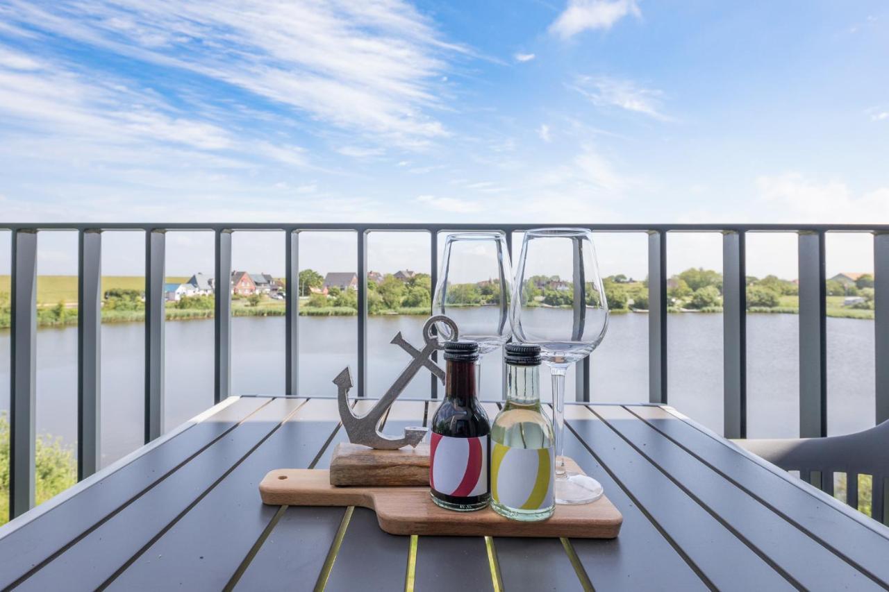 Apartment N14 Direkt Am Nordseedeich Mit Blick Auf Den See Nordstrand Exterior photo